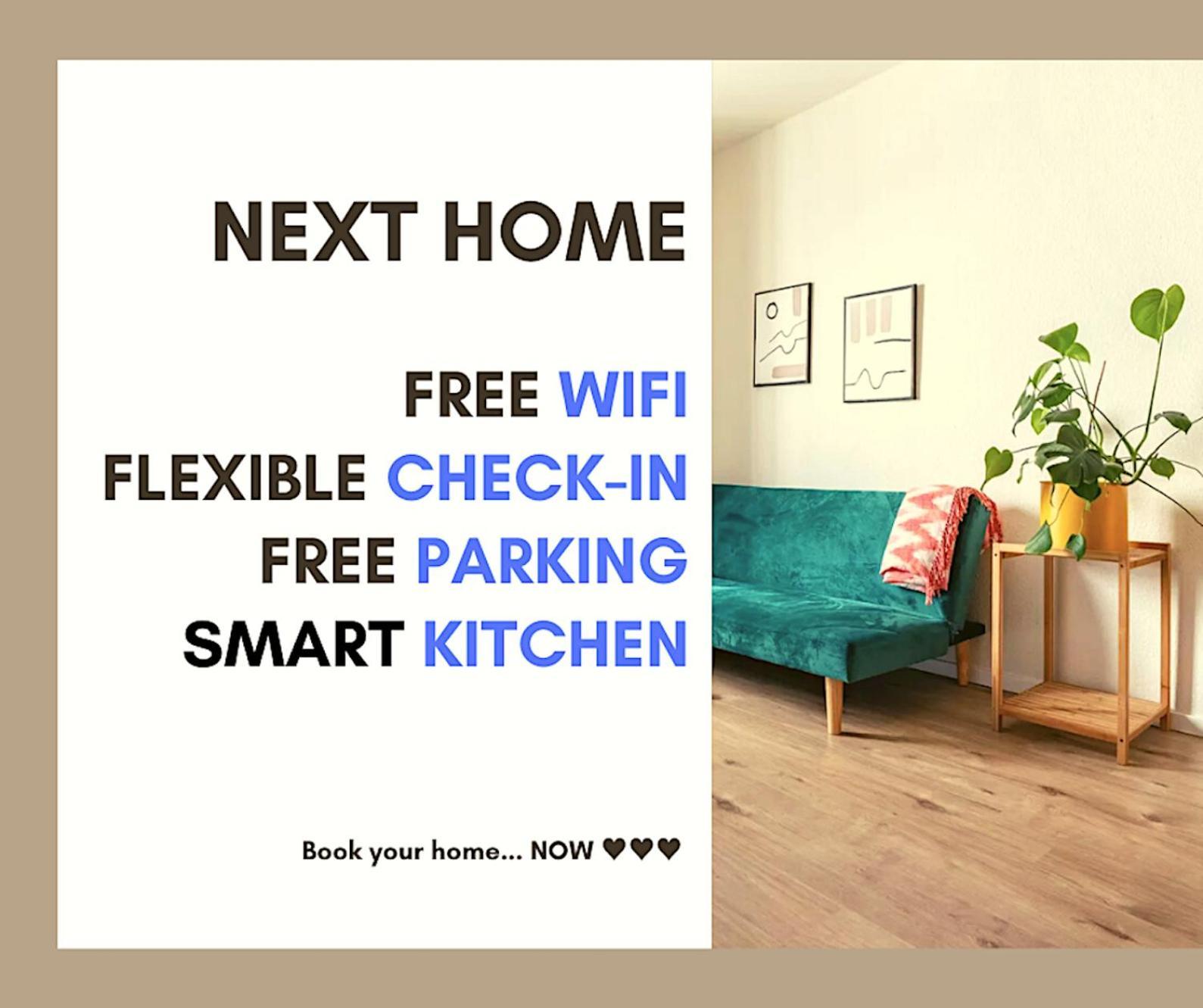 Next Home - Free Parking & Wifi - Badewanne 뒤스부르크 외부 사진